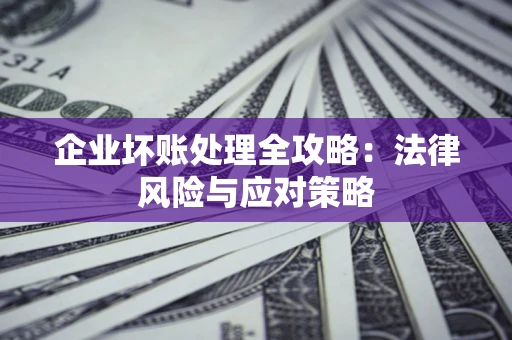 武汉企业坏账处理全攻略：法律风险与应对策略