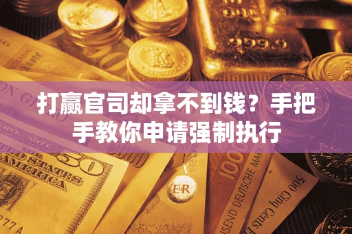 武汉打赢官司却拿不到钱？手把手教你申请强制执行