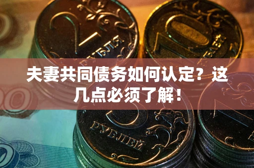 武汉夫妻共同债务如何认定？这几点必须了解！