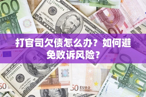 武汉打官司欠债怎么办？如何避免败诉风险？