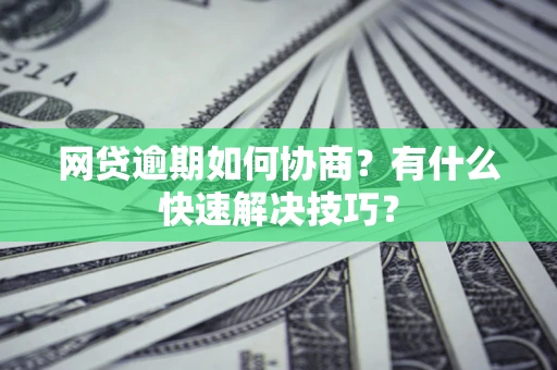 武汉网贷逾期如何协商？有什么快速解决技巧？