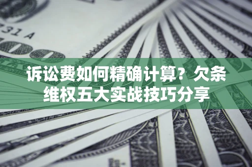 武汉诉讼费如何精确计算？欠条维权五大实战技巧分享