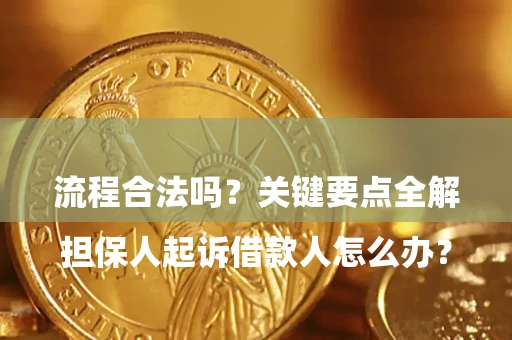 武汉

担保人起诉借款人怎么办？流程合法吗？关键要点全解析