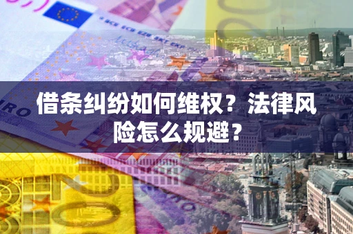 武汉借条纠纷如何维权？法律风险怎么规避？