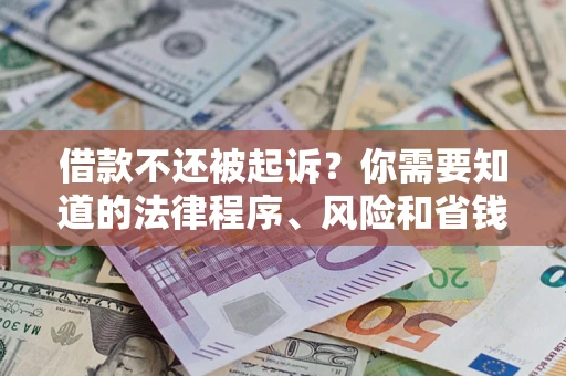 武汉借款不还被起诉？你需要知道的法律程序、风险和省钱技巧