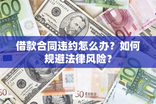武汉借款合同违约怎么办？如何规避法律风险？