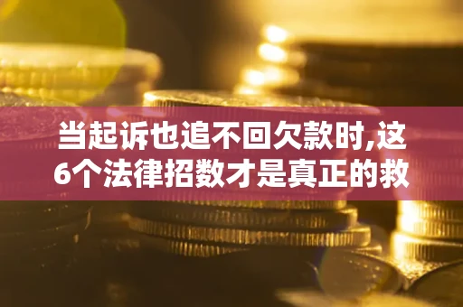 武汉当起诉也追不回欠款时,这6个法律招数才是真正的救命稻草